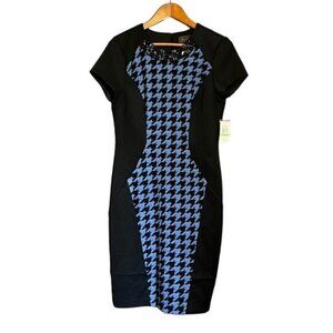 Trulli embellish short sleeve patterned dress